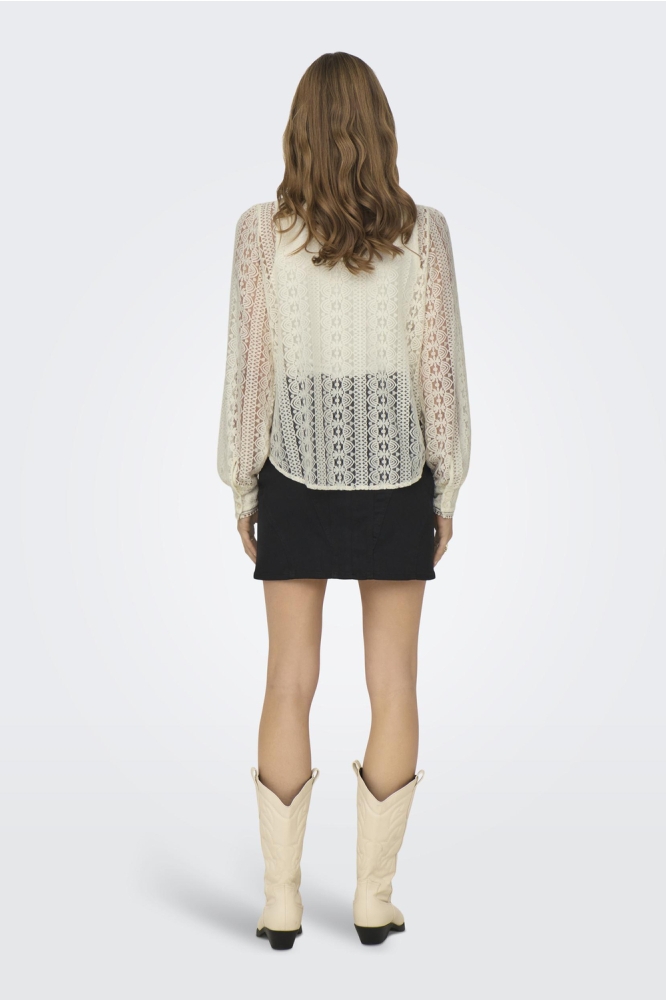 ONLREBA LACE L/S SHIRT WVN NOOS 15282071 Egret